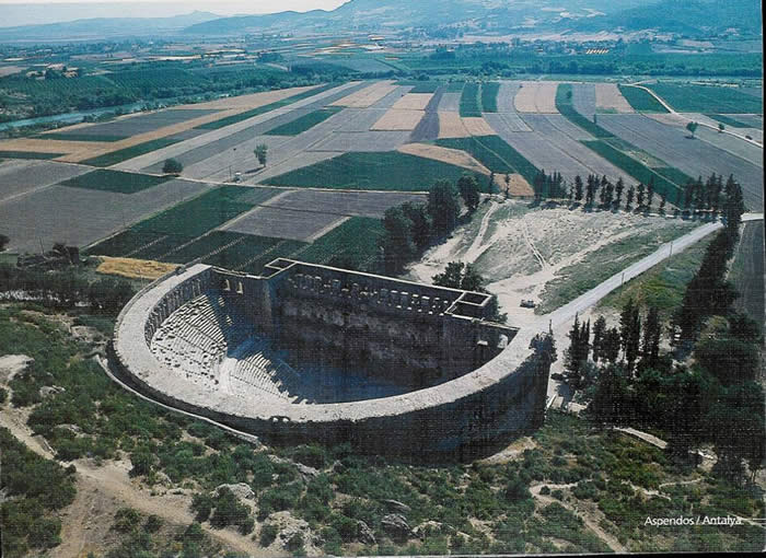 Theater in ancient city of Aspendos