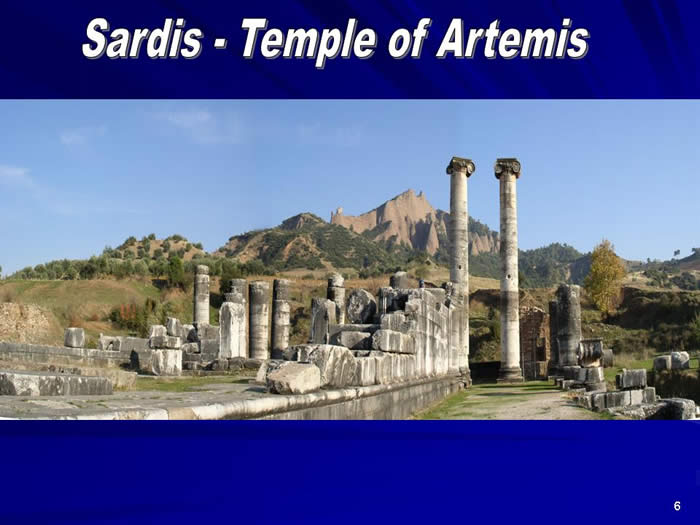 Panorama of Temple of Artemis and Acropolis at Sardis