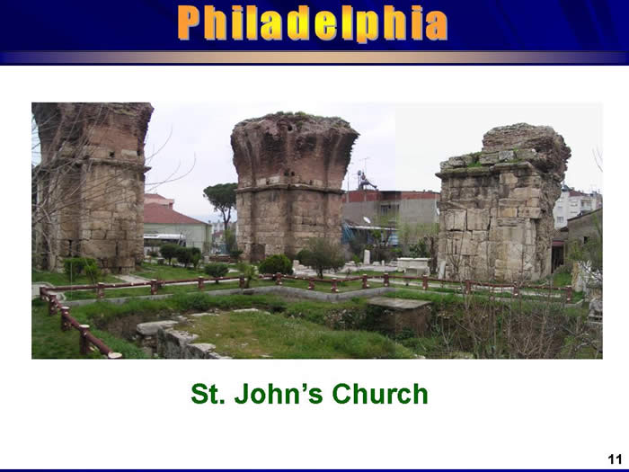 Panorama of St. Johns Church in Philadelphia Turkey