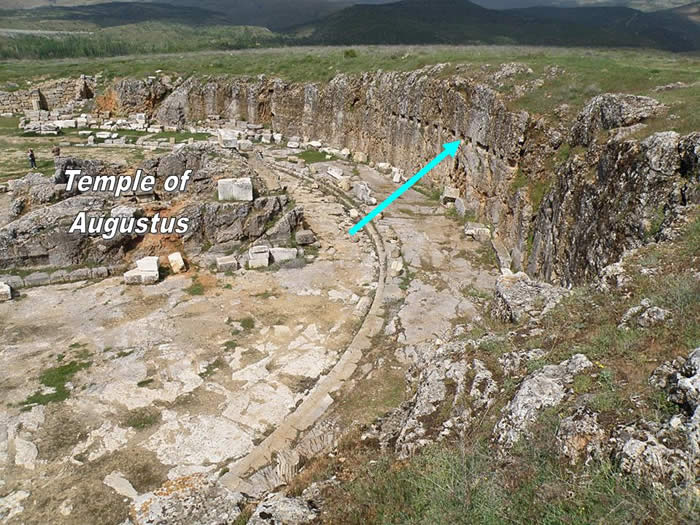 Temple of Augustus at ancient Antioch of Pisidia